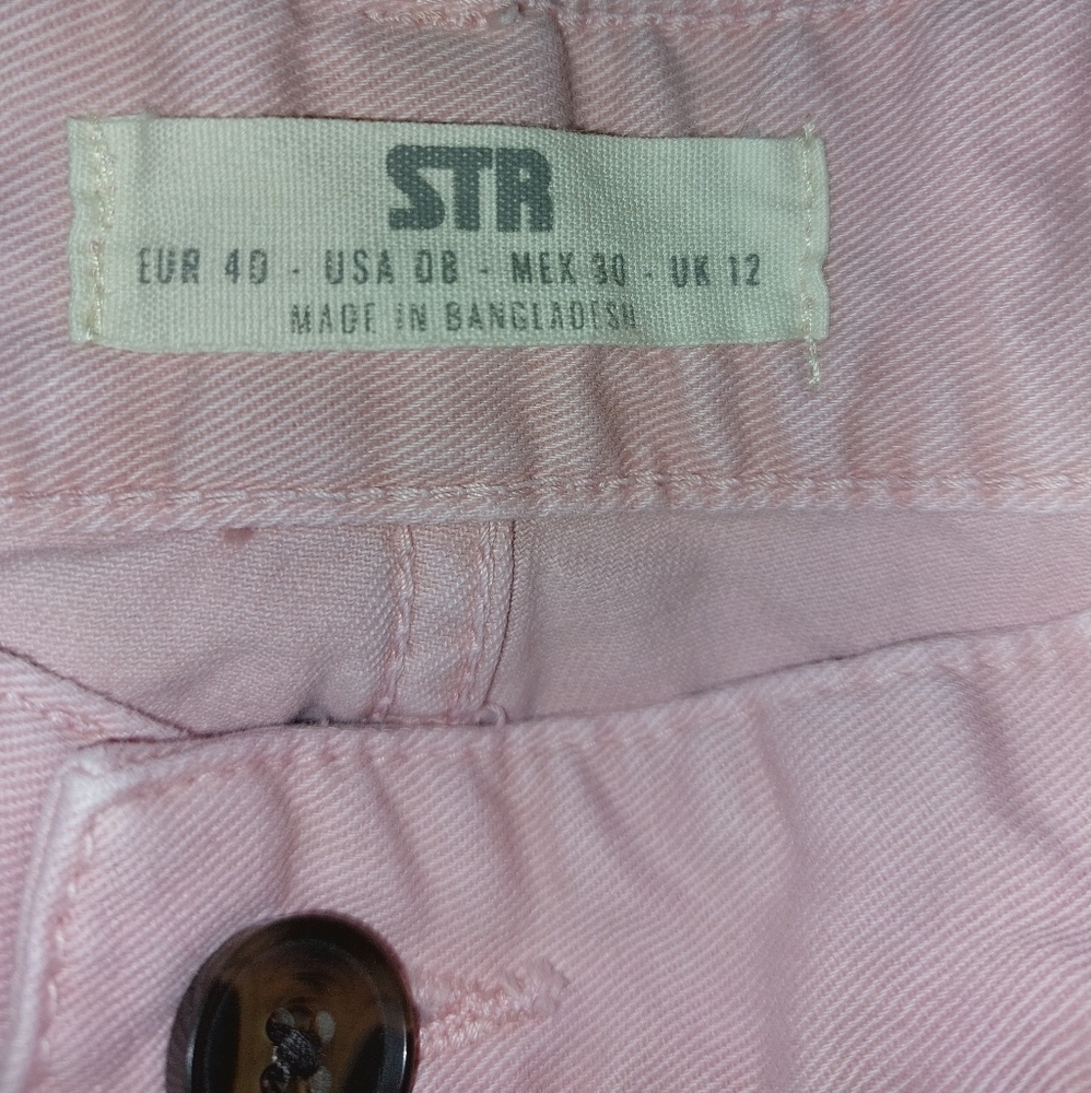 Wide Leg Cargo Pants in Light Pink - Picture 8 of 8